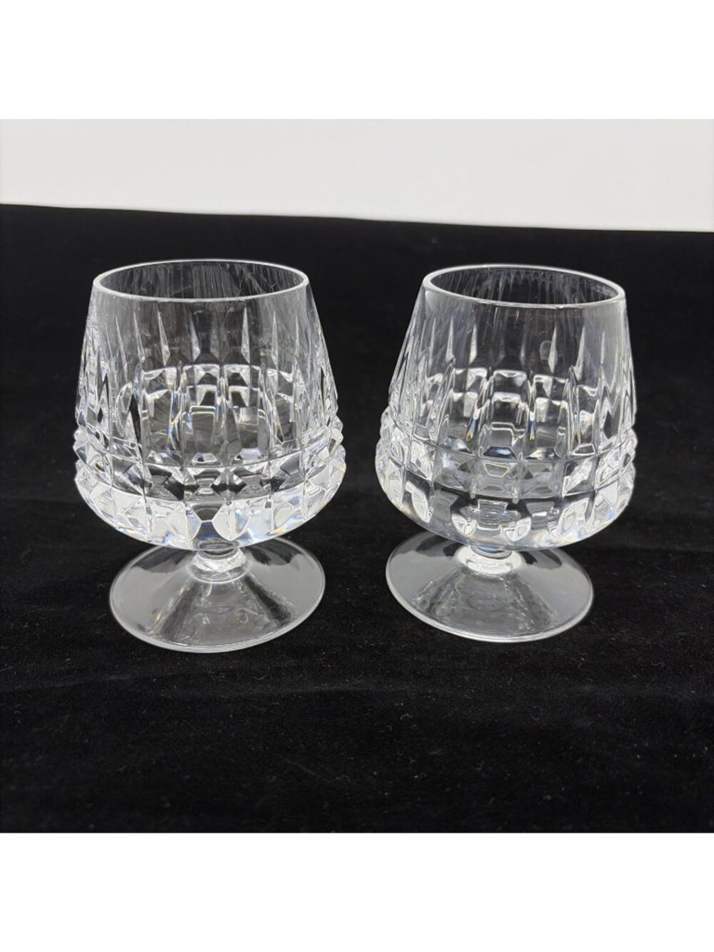 Vintage Nachtmann Astra German Crystal Brandy Cognac Snifter Glasses Set of 2